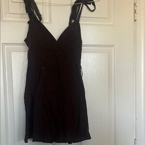 Black Lace Sleeveless Dress